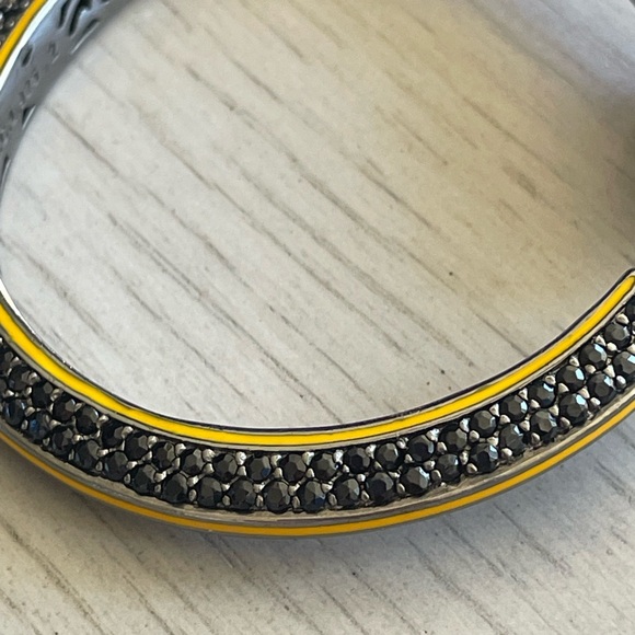 Matthew Campbell Laurenza MCL Yellow Deco Black Sapphire Bracelet - Picture 7 of 7